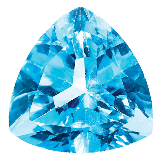 Gemstone Swiss Blue Topaz Aa Quality 8mm Trillion