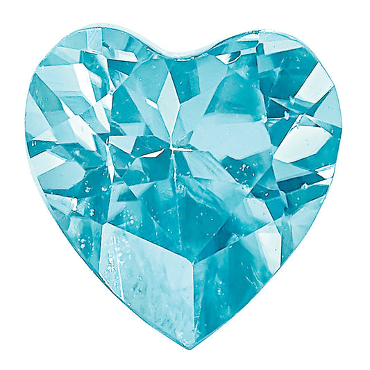 Gemstone Blue Zircon Aa Quality 4mm Heart