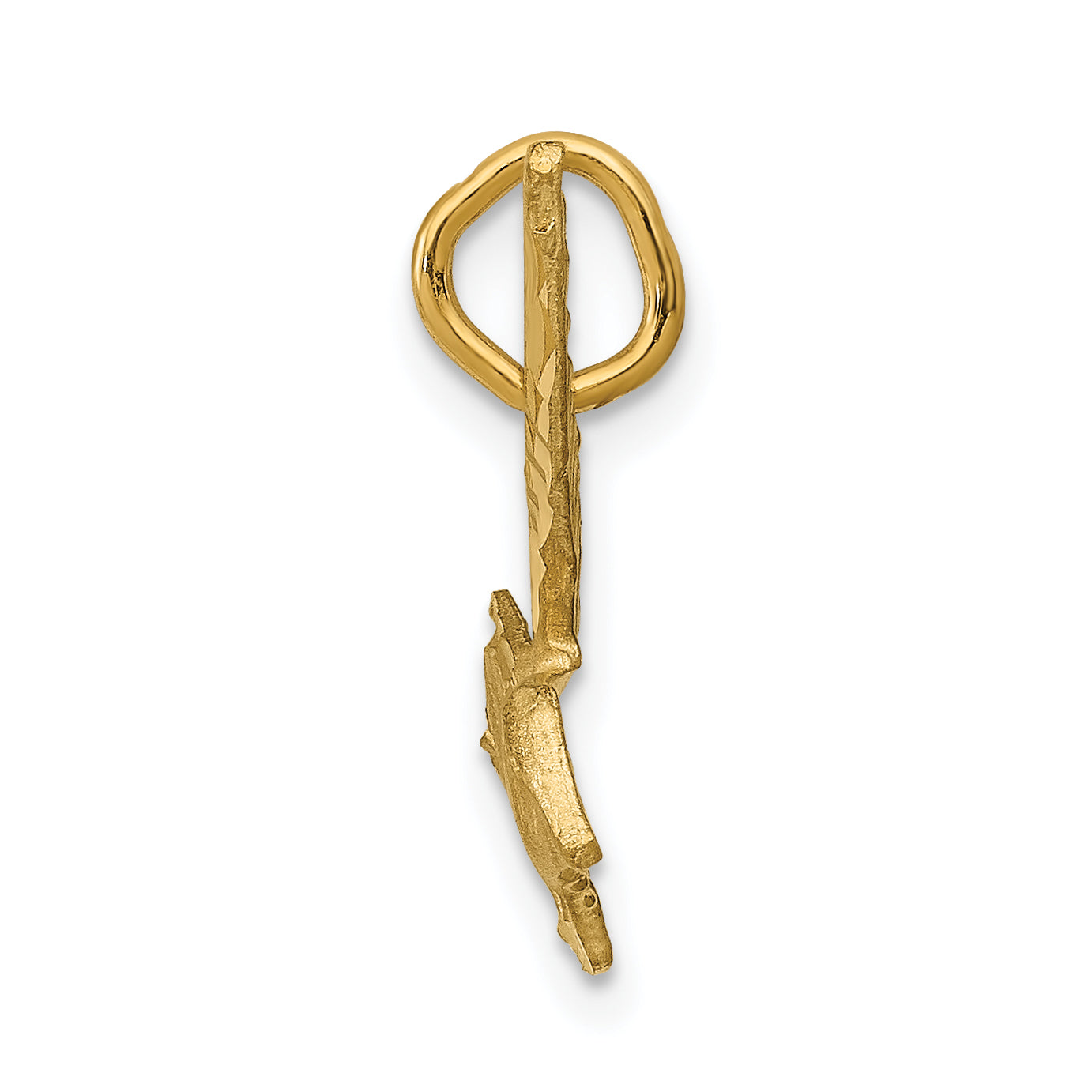 14K Yellow Gold Seagull Charm