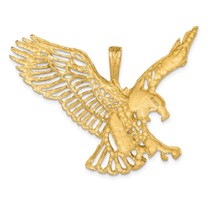 14K Yellow Gold Large Eagle Charm