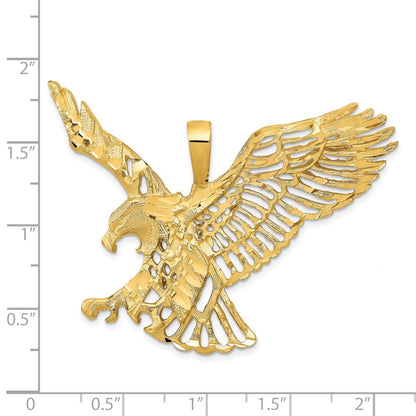 14K Yellow Gold Large Eagle Charm