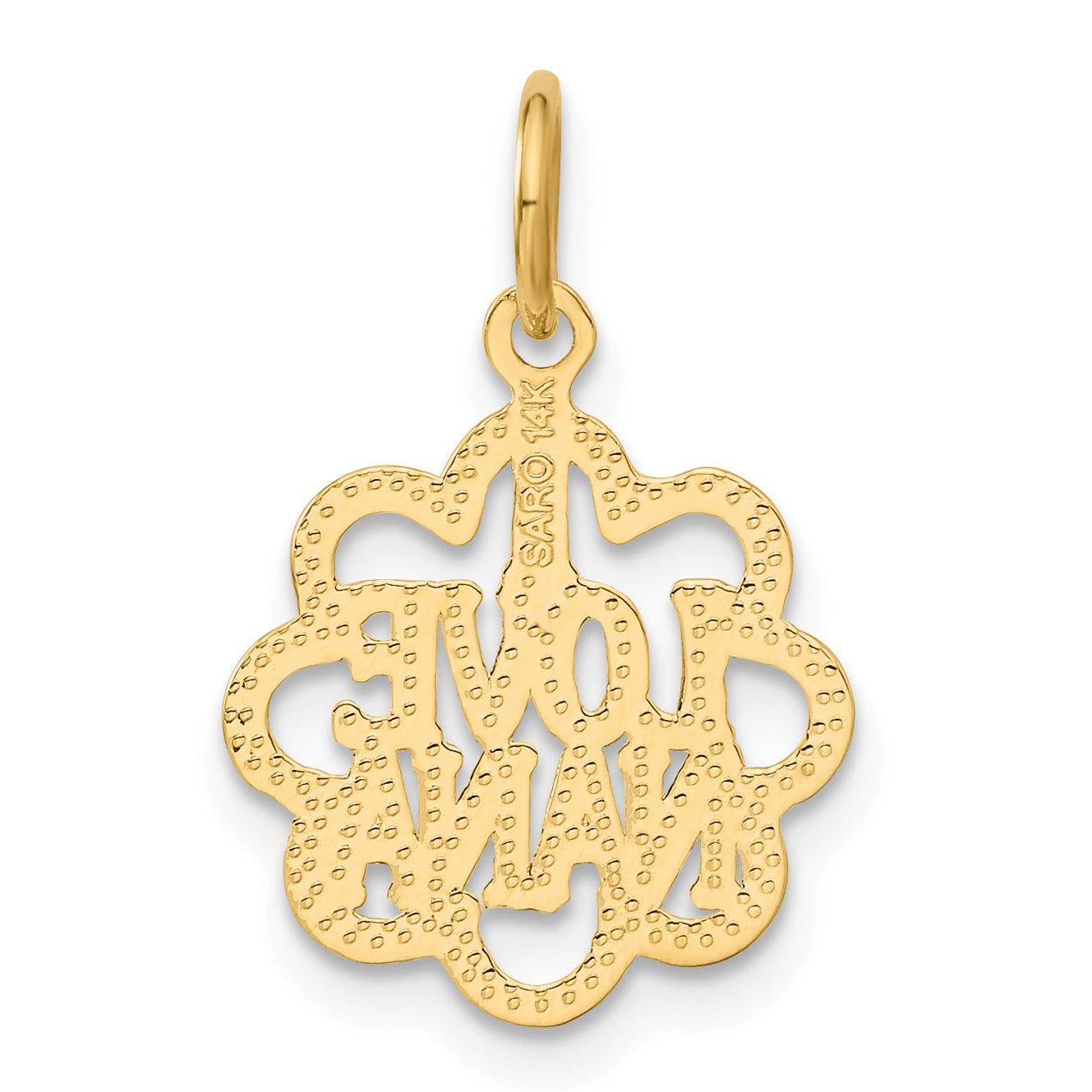 14K Yellow Gold I Love Nana Charm