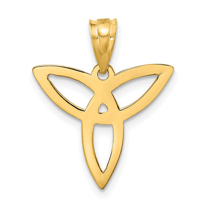 14K Yellow Gold Trinity Symbol Charm