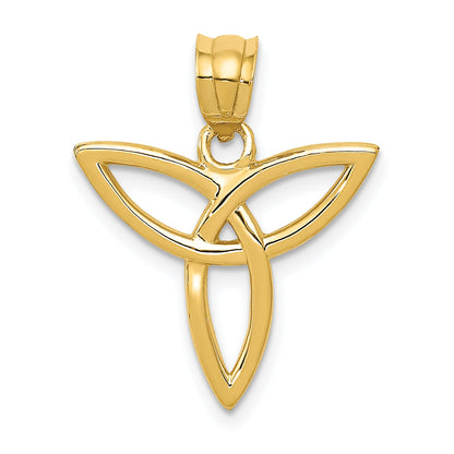 14K Yellow Gold Trinity Symbol Charm