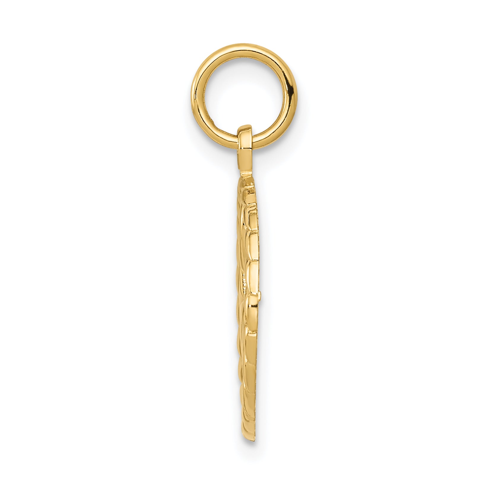 14K Yellow Gold Treble Clef Charm