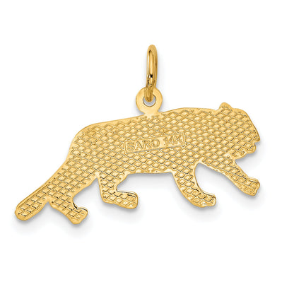 14K Yellow Gold Tiger Charm