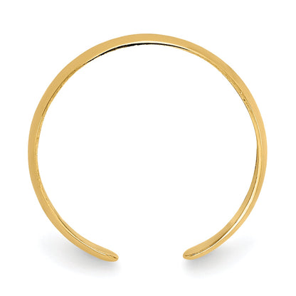 14K Yellow Gold High Polished Toe Ring