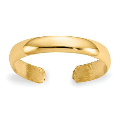 14K Yellow Gold High Polished Toe Ring