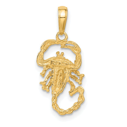 14K Yellow Gold Scorpion Charm