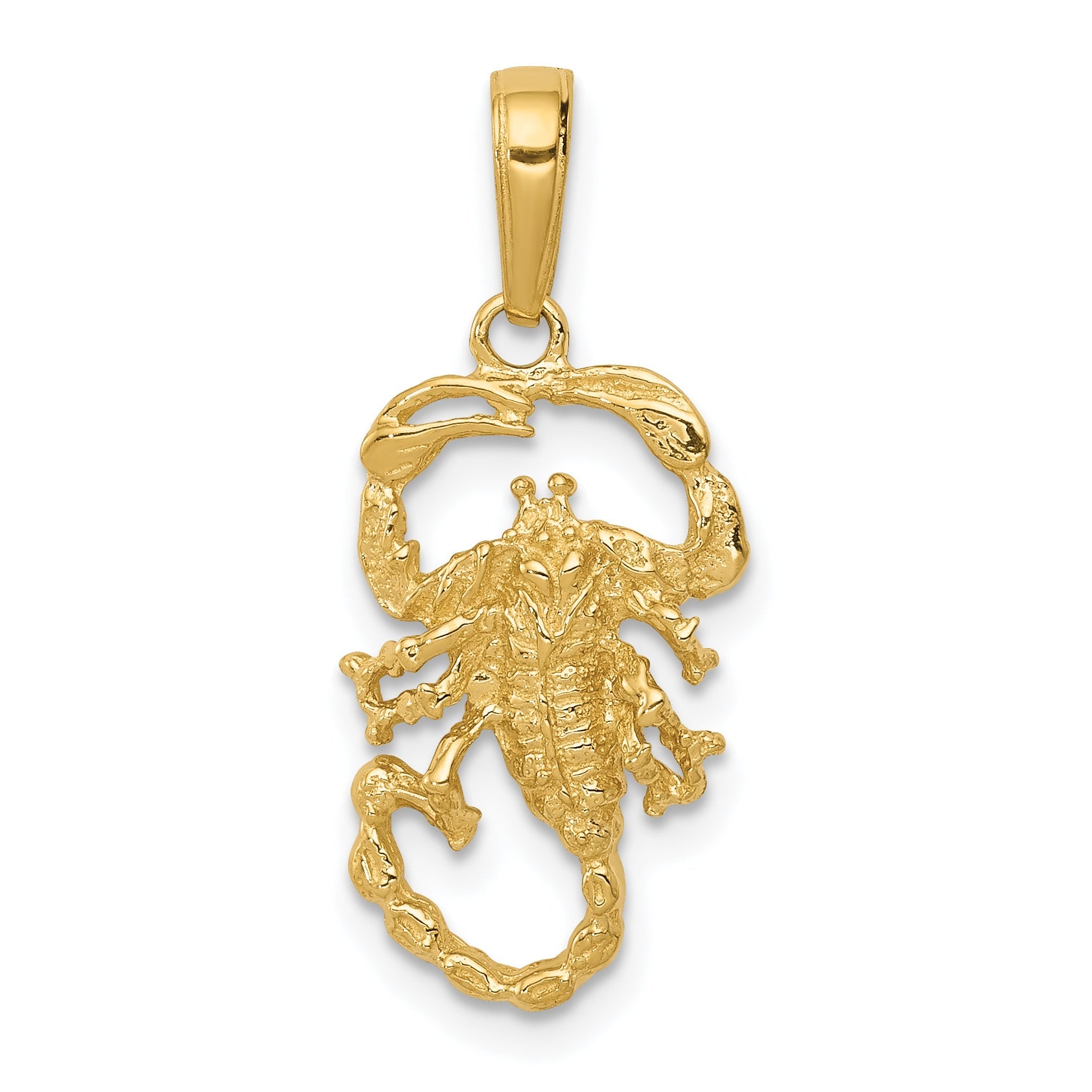 14K Yellow Gold Scorpion Charm