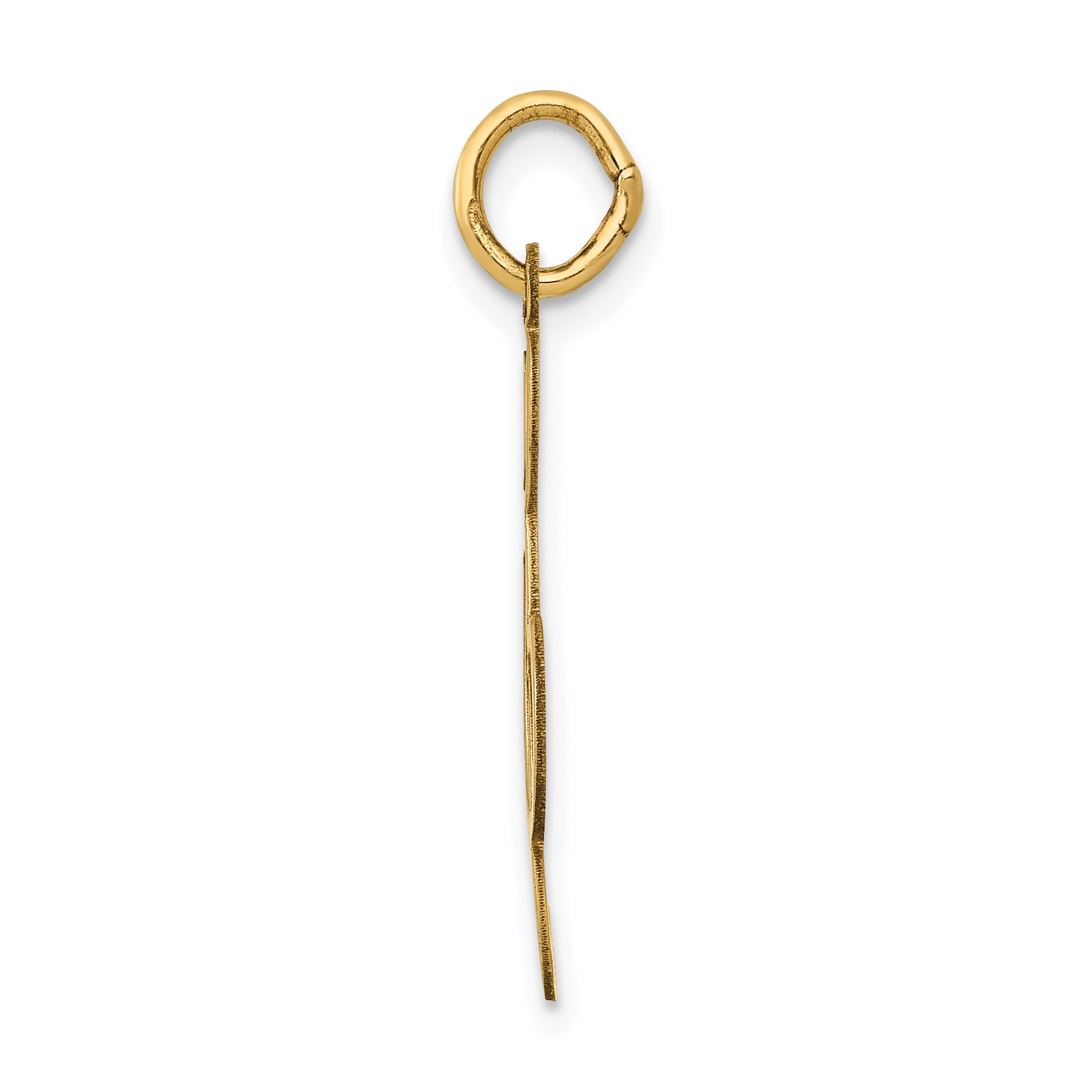 14K Yellow Gold Polished Treble Clef Charm