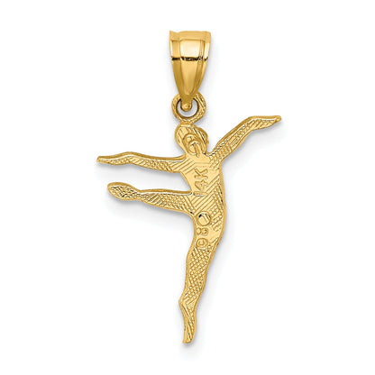 14K Yellow Gold Polished Dancer Charm