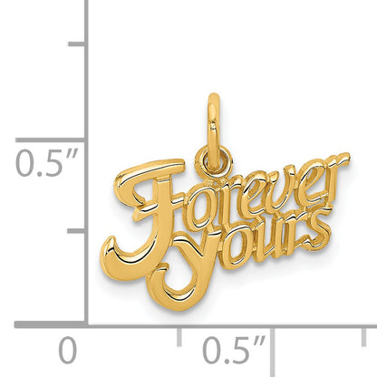 14K Yellow Gold Forever Yours Charm