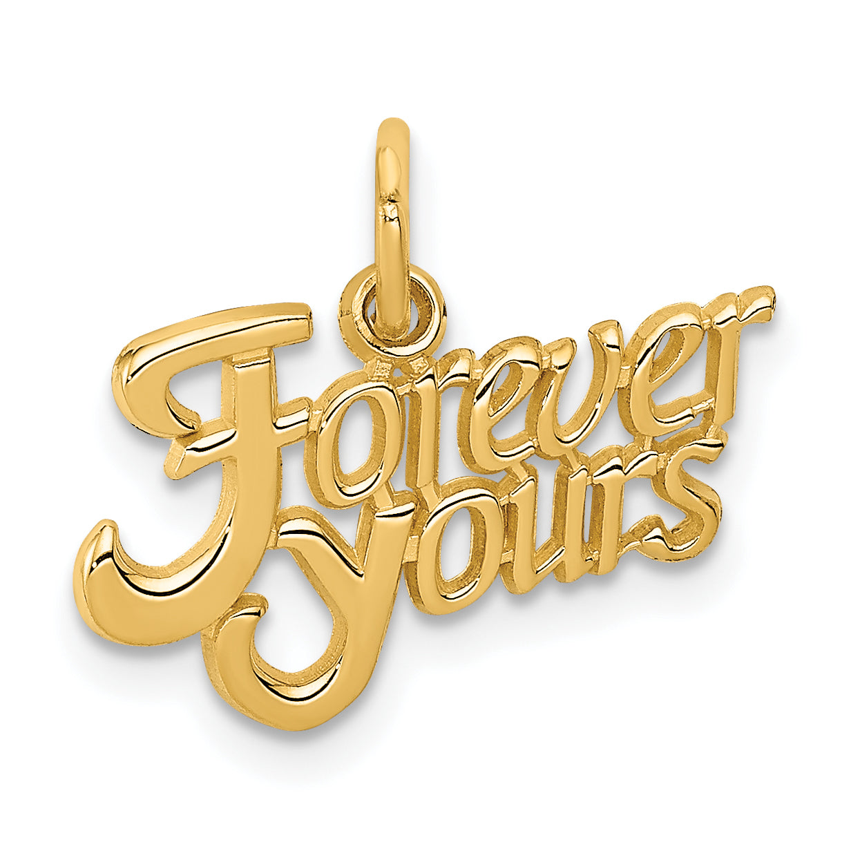 14K Yellow Gold Forever Yours Charm