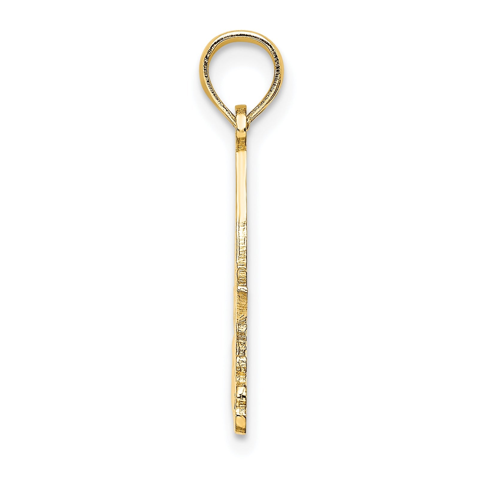 14K Yellow Gold I Love Stone Harbor Sailboat Charm