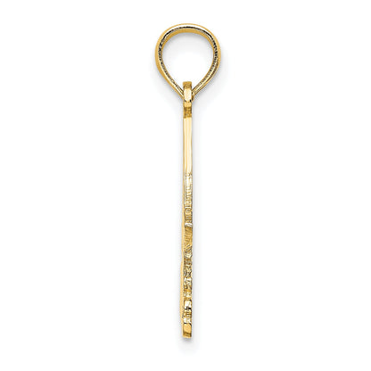 14K Yellow Gold I Love Stone Harbor Sailboat Charm