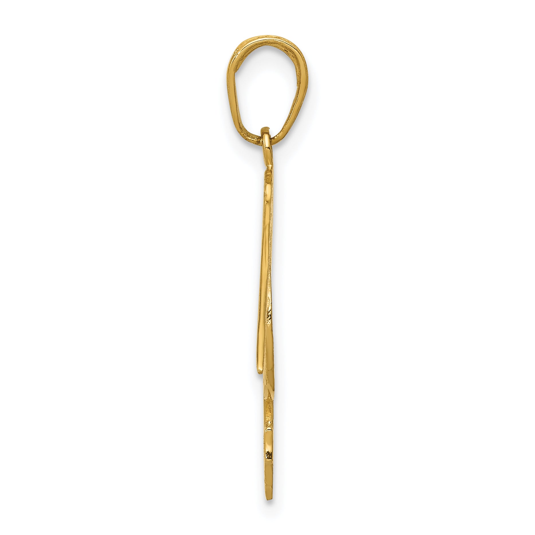 14K Yellow Gold Pelican Pendant