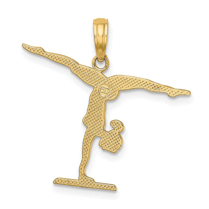 14K Yellow Gold Gymnastics Floor Charm