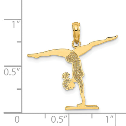 14K Yellow Gold Gymnastics Floor Charm
