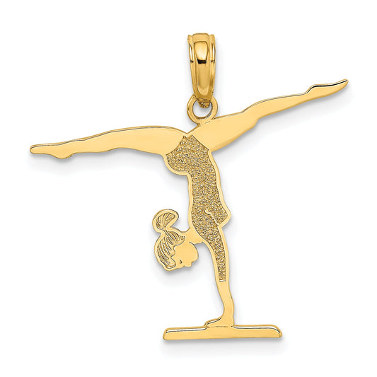 14K Yellow Gold Gymnastics Floor Charm