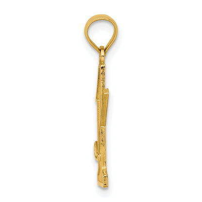 14K Yellow Gold Golf Club And Ball On #1 Charm