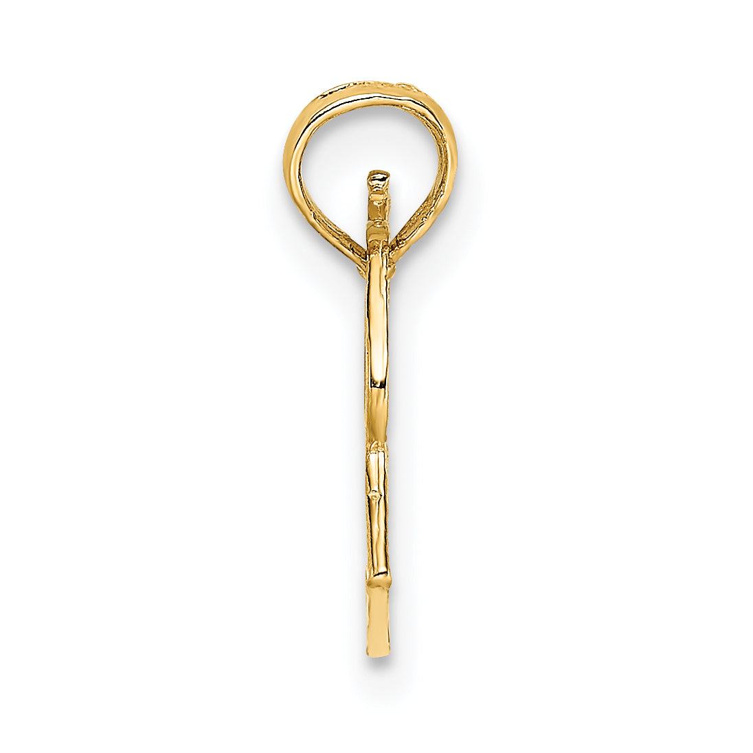 14K Yellow Gold Megaphone With Handle Charm