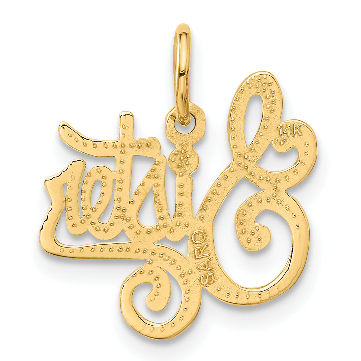 14K Yellow Gold Sister Charm