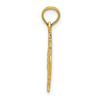 14K Yellow Gold Jerusalem Cross Pendant