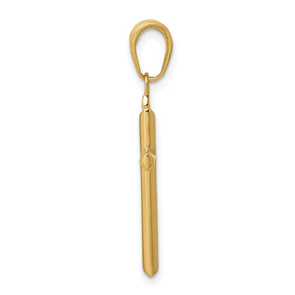 14K Yellow Gold Reversible Latin Cross Pendant