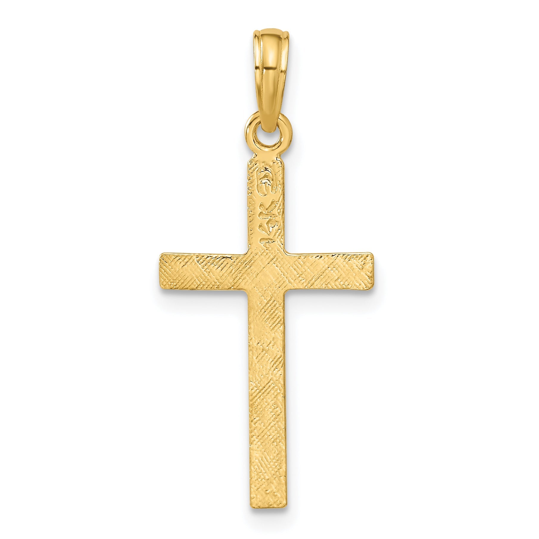 14K Yellow Gold Latin Cross Pendant