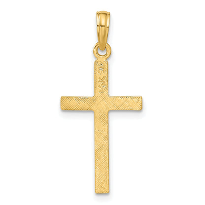 14K Yellow Gold Latin Cross Pendant