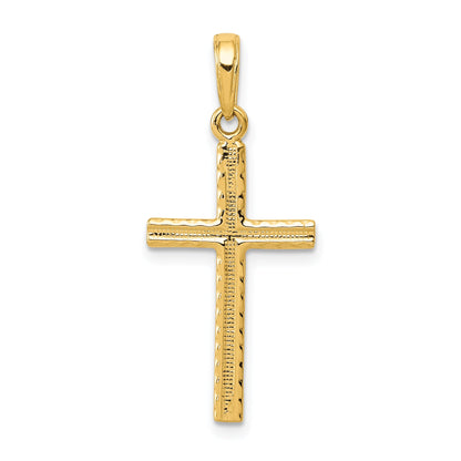 14K Yellow Gold Latin Cross Pendant