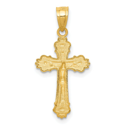 14K Yellow Gold Small Crucifix Charm
