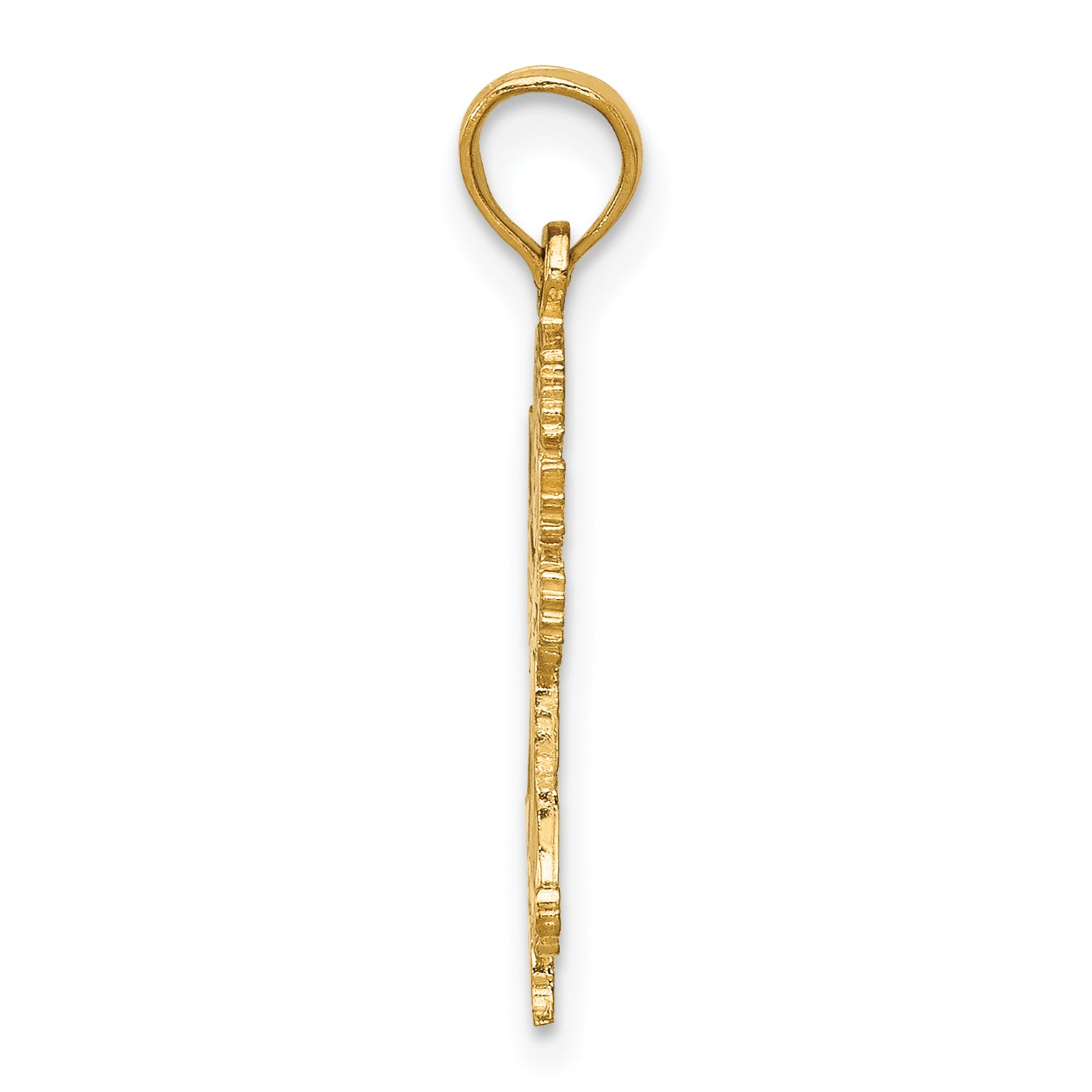14K Yellow Gold Angel Pendant
