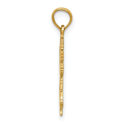 14K Yellow Gold Angel Pendant