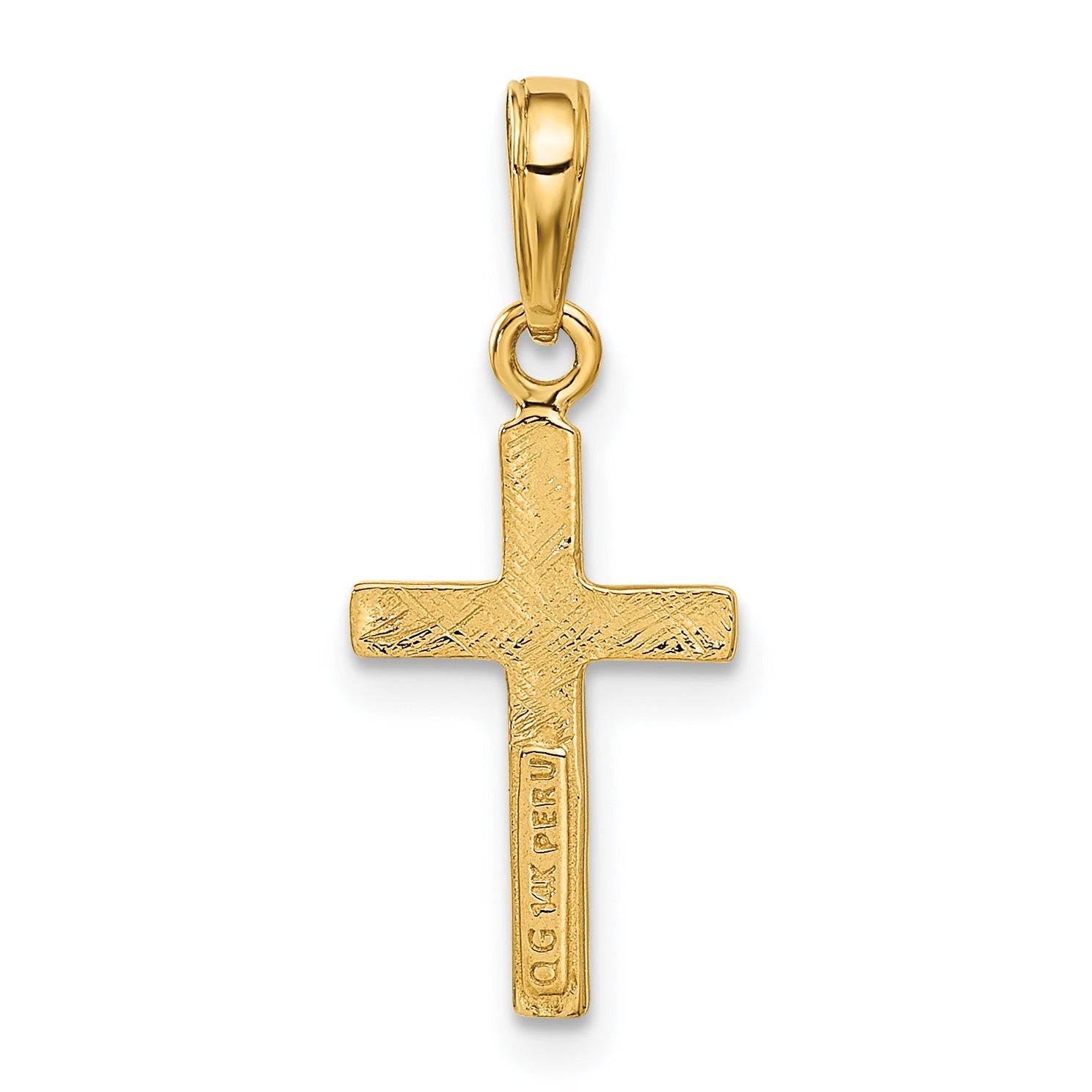 14K Yellow Gold Cross Pendant