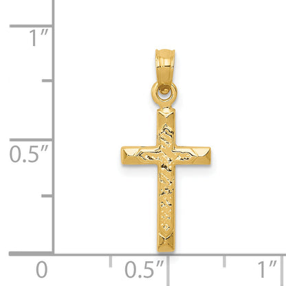 14K Yellow Gold Cross Pendant
