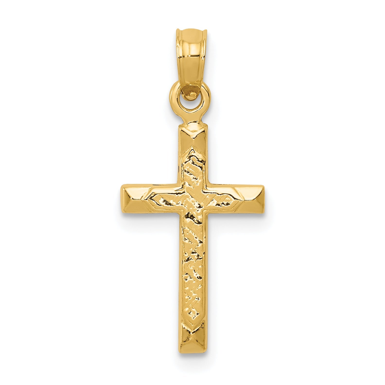 14K Yellow Gold Cross Pendant