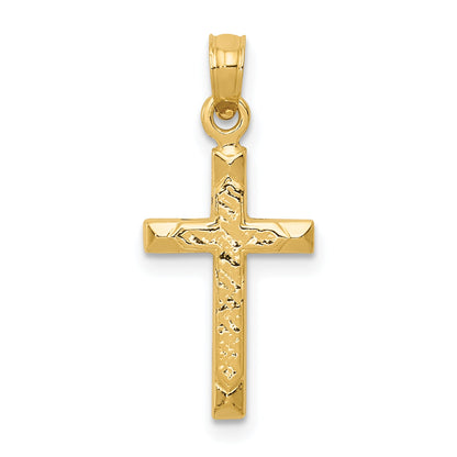 14K Yellow Gold Cross Pendant