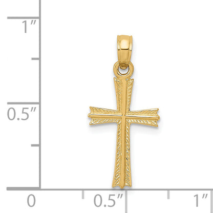 14K Yellow Gold Cross Pendant