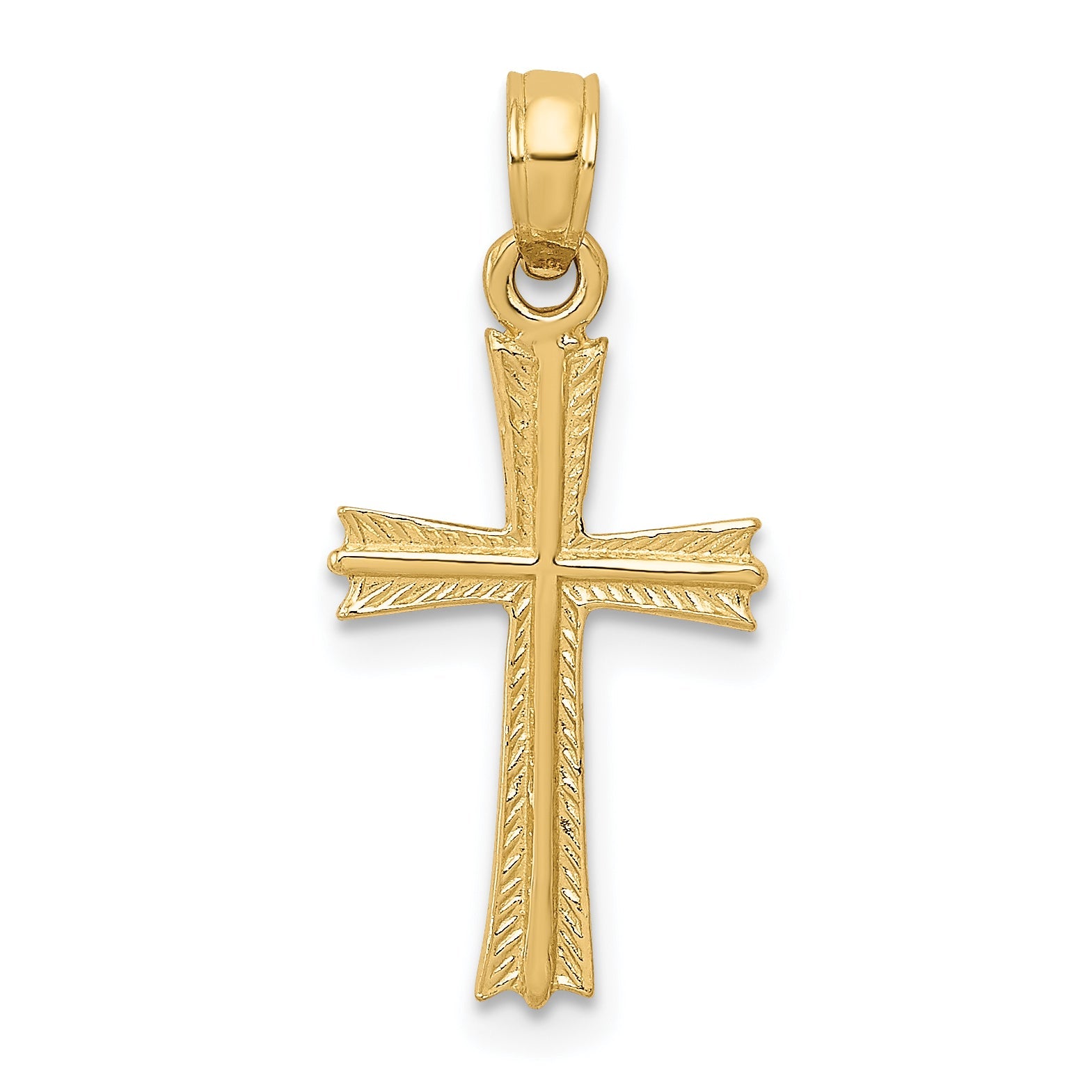 14K Yellow Gold Cross Pendant