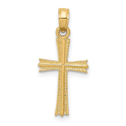 14K Yellow Gold Cross Pendant