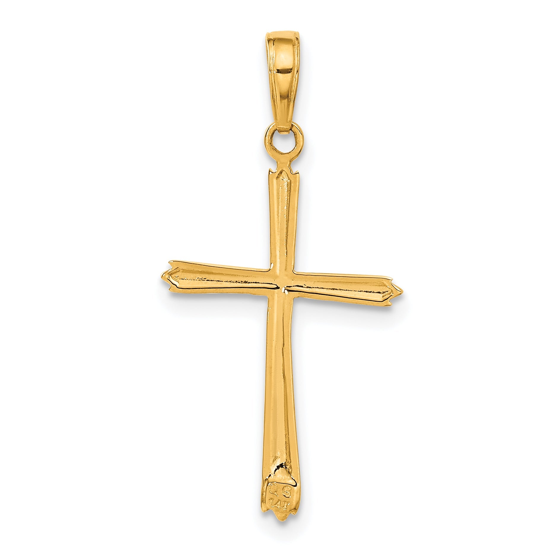 14K Yellow Gold Cross Pendant
