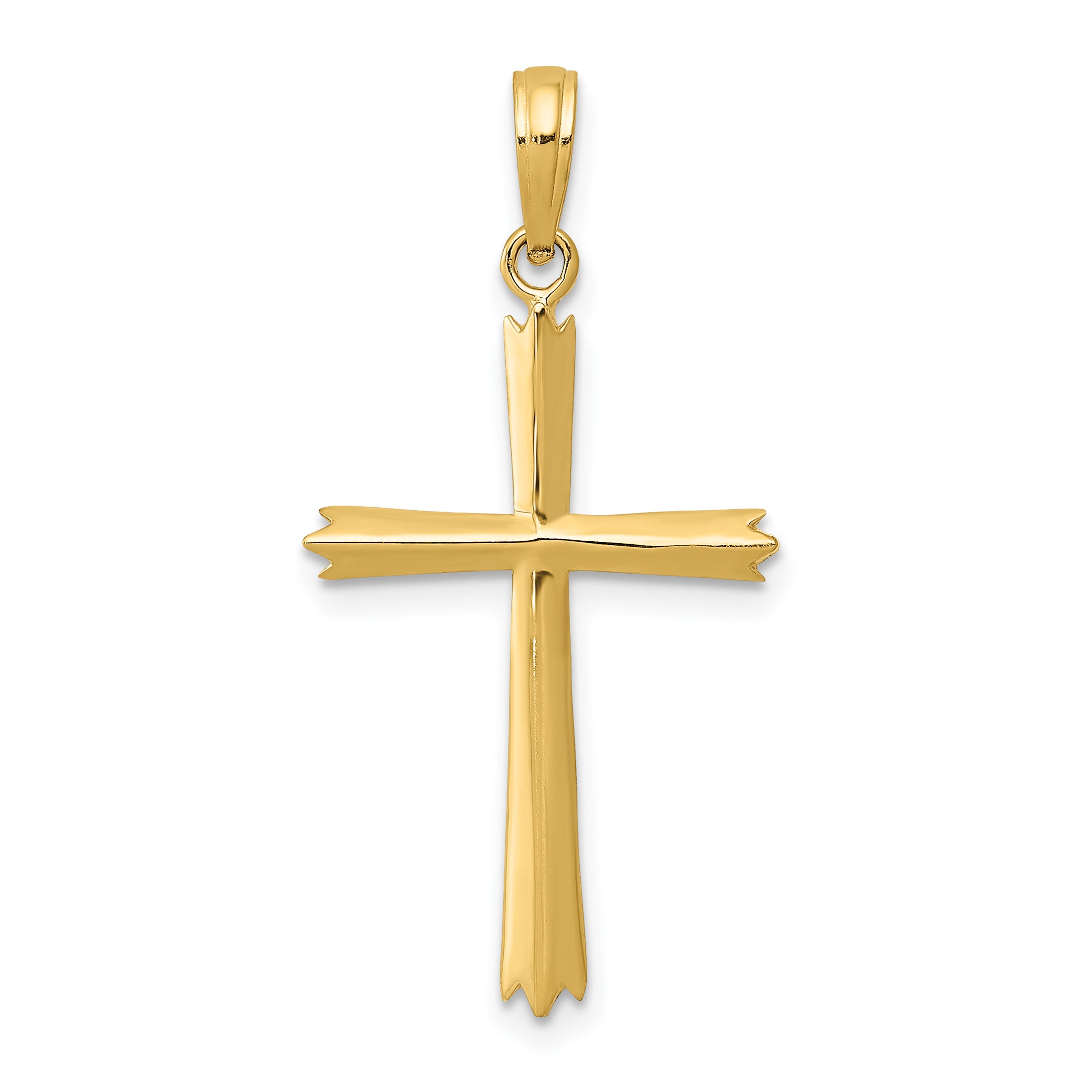 14K Yellow Gold Cross Pendant