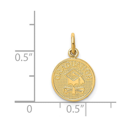 14K Yellow Gold Graduation Charm