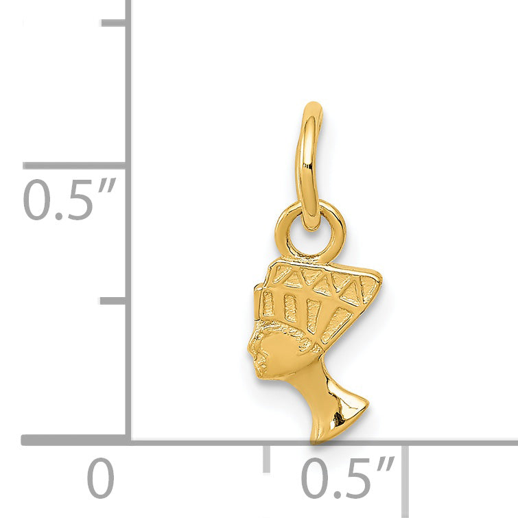 14K Yellow Gold Nefertiti Charm