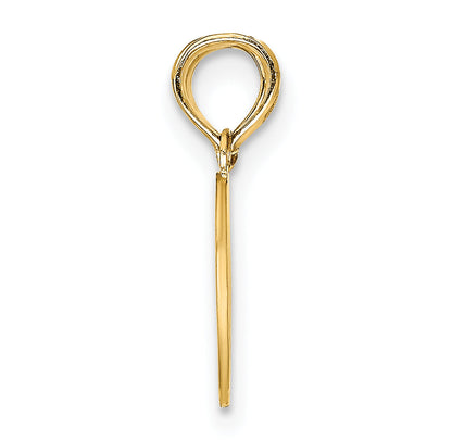 14K Yellow Gold Reversible Break Apart Mizpah Heart Charm