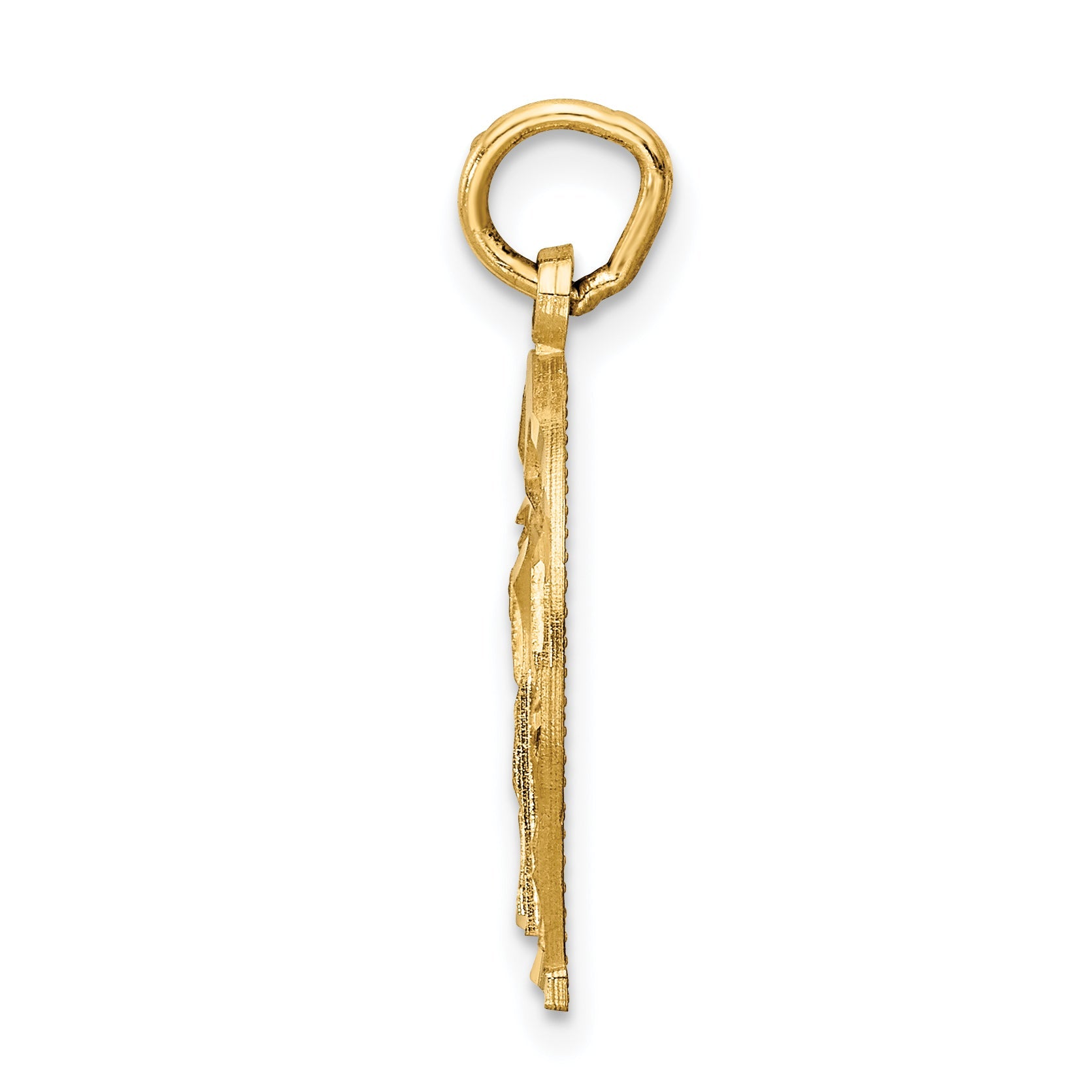 14K Yellow Gold Horseshoe Charm