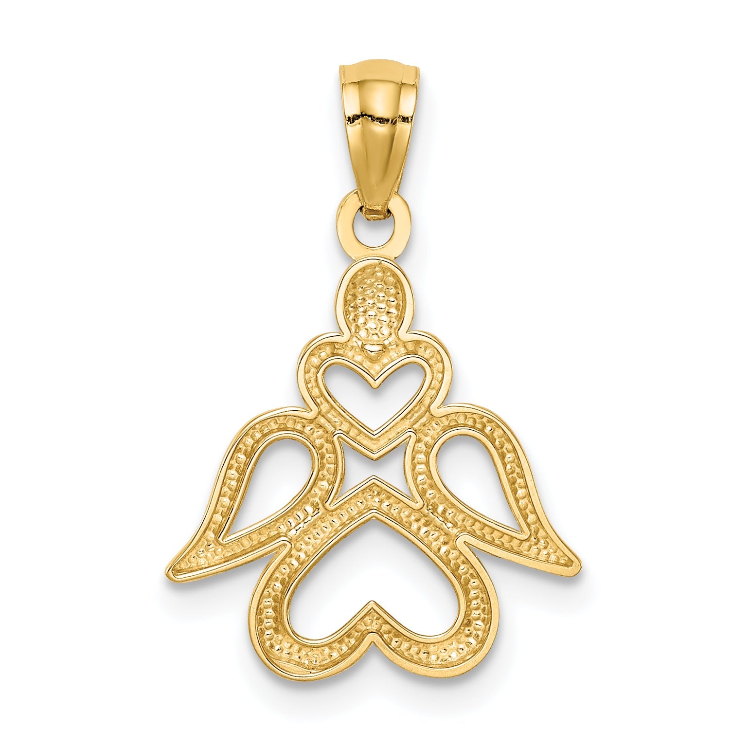 14K Yellow Gold Angel Pendant
