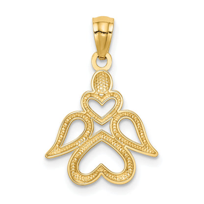 14K Yellow Gold Angel Pendant
